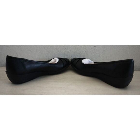 LifeStride Women's Sz 6.5W Black Tumble Faux Leather I-Loyal Flats Shoes - Picture 10 of 12